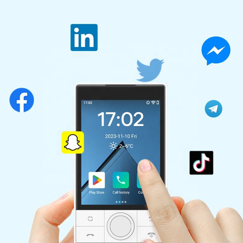 Qin F22 Android 11 touchscreen 3GB+32GB smartphone multi-language support for Google Store no camera mobile phone